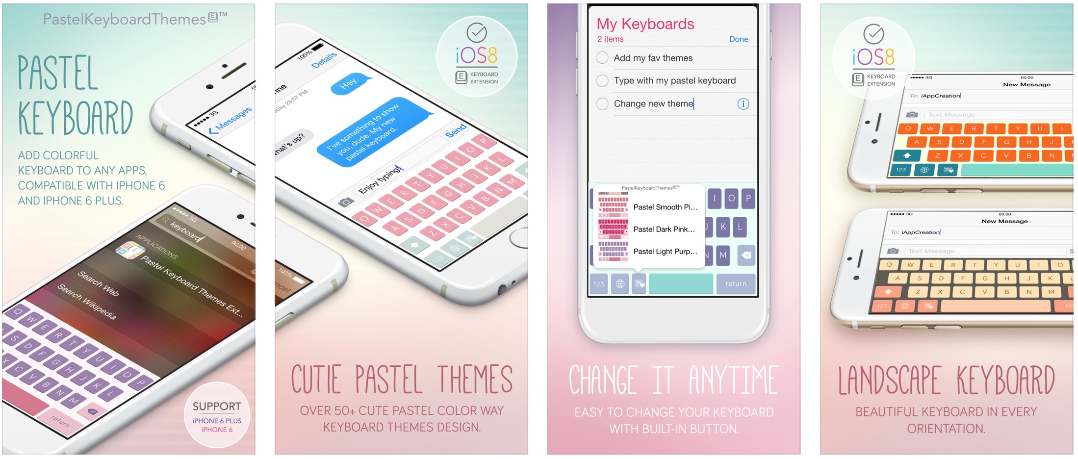 Pastel Keyboard ไม่ต้องเจลเบรคก็เปลี่ยนสีคีบอร์ดได้มากกว่า 50 แบบ