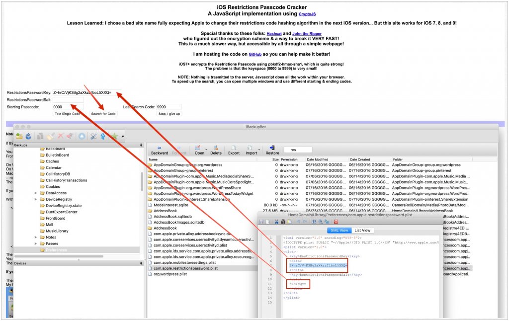 find-restriction-code