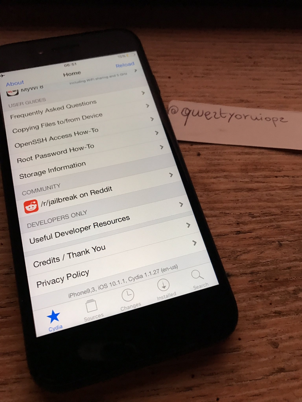 ios 10.1.1 jailbroken