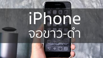 iphone-จอขาวดำ