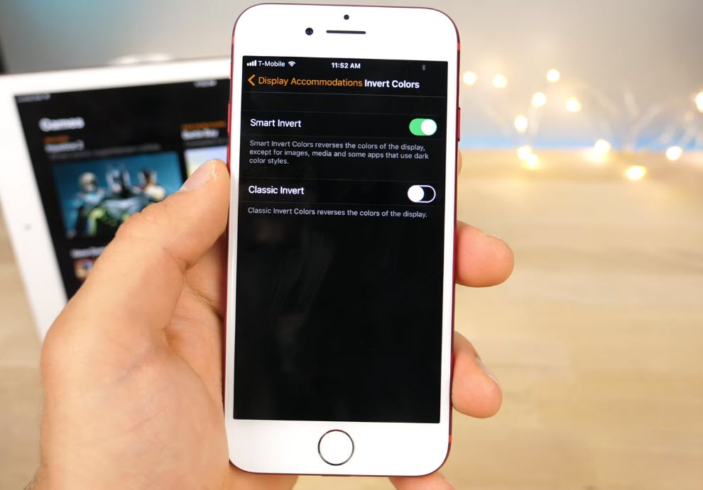 Smart Invert ฟีเจอร์ที่ทำงานเหมือน Dark Mode ใน iOS 11 Beta 1