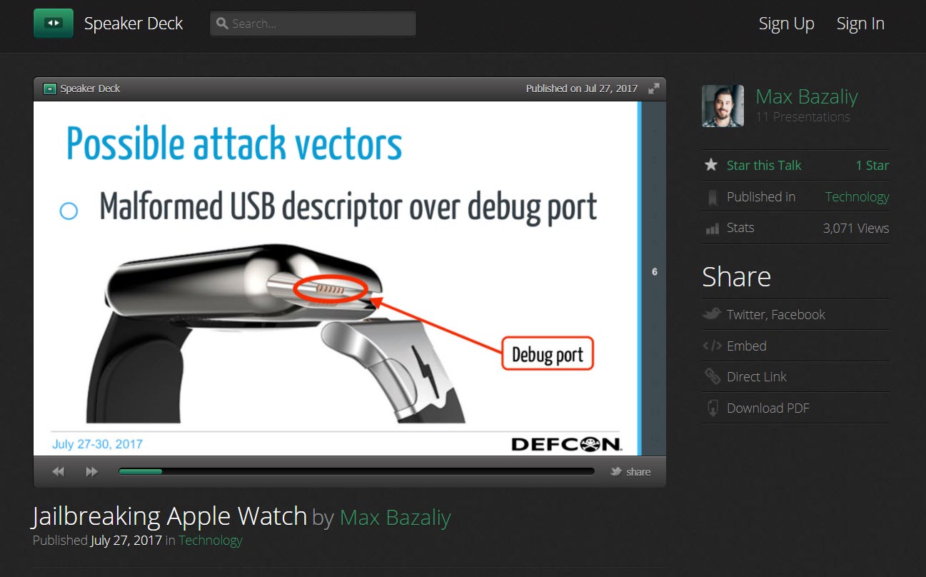 Applewatch Jailbreak 1 1