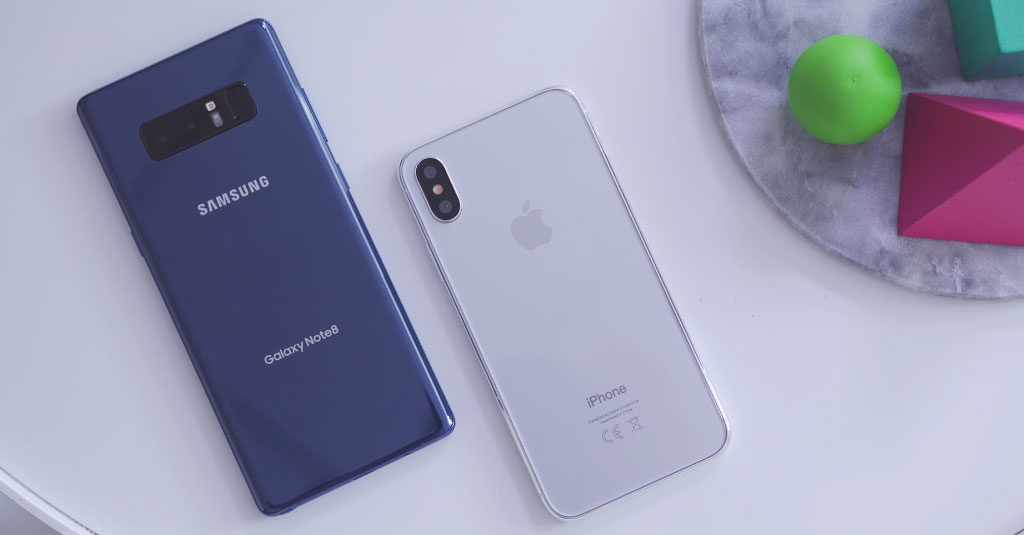 Note8 Iphone8 Design Compare