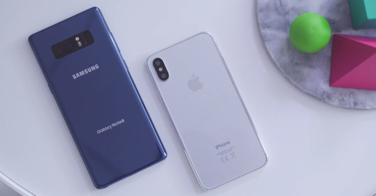 Note8 Iphone8 Design Compare