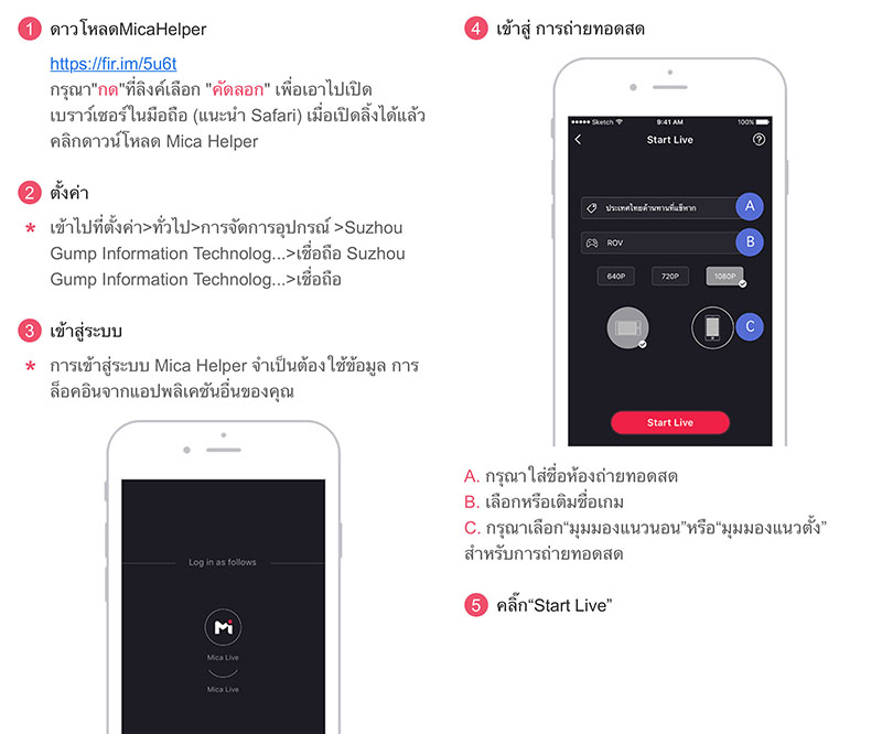 App Micalive Set1