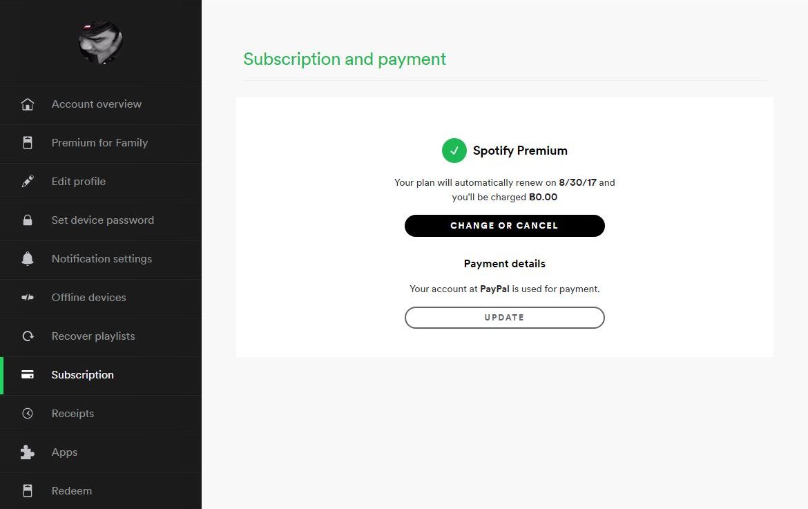 วิธียกเลิก Spotify subscription เพื่อเปลี่ยนเป็นสายฟรี | techfeedthai