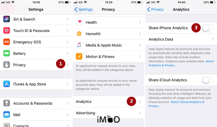 23.close Analytic Share Save Battery Ios 11