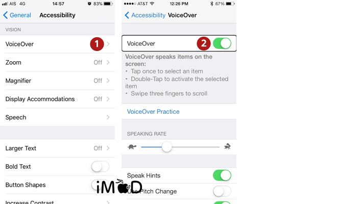 Accessibility Over Voice Setting
