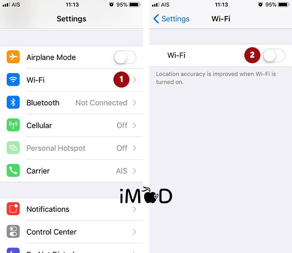 How To Close Wi Fi Auto Ios 11 2