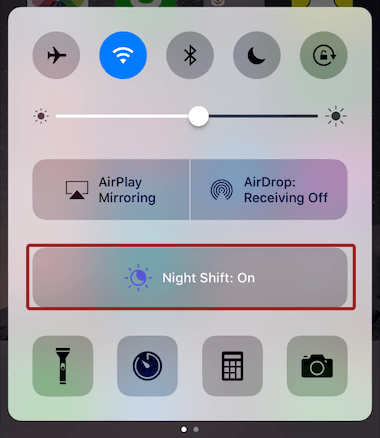 Night Shift Ios10 1