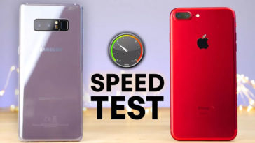 Note 8 Vs Iphone 7 Plus Speed Comaparison