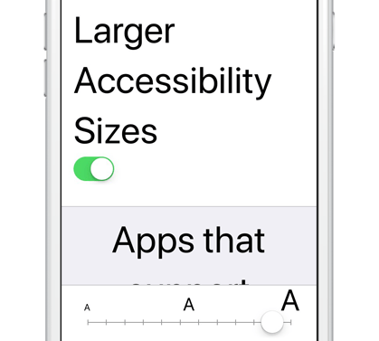 Accessibility Large Text