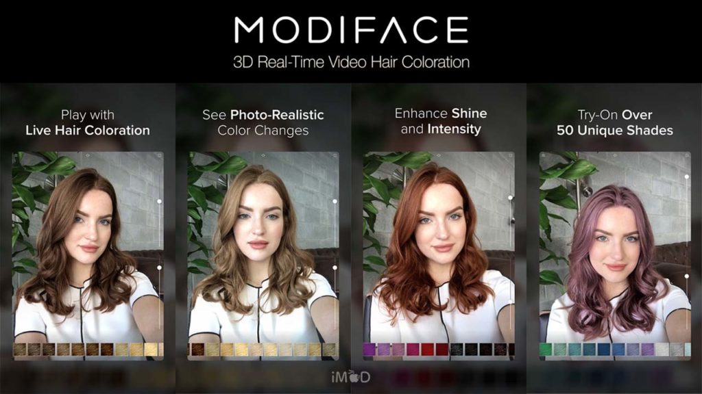 Hair Color by Modiface แอปเปลี่ยนสีผมแบบสุดเนียน ผ่านกล้องใน iPhone แบบ