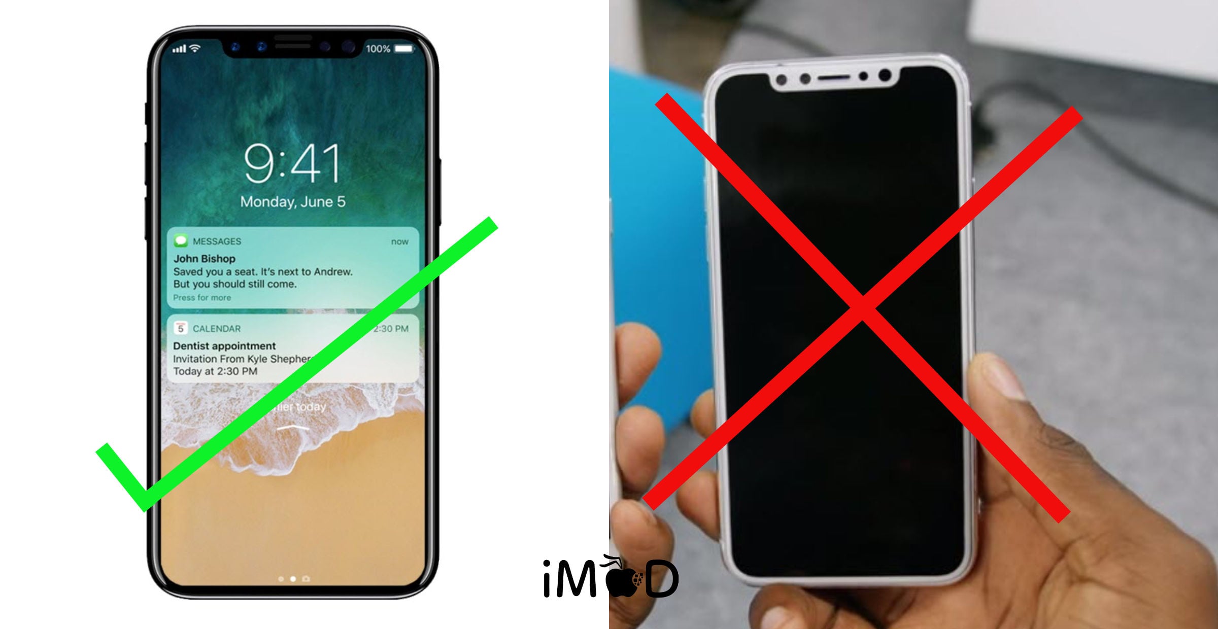 Iphone X No White Bezel