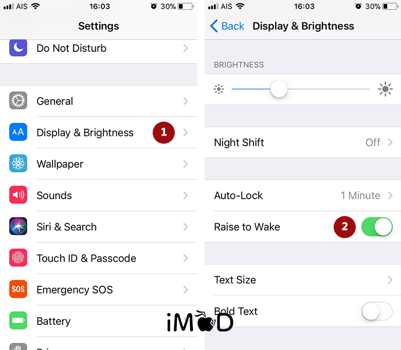Set Rise To Wake 1 After Update Ios 11