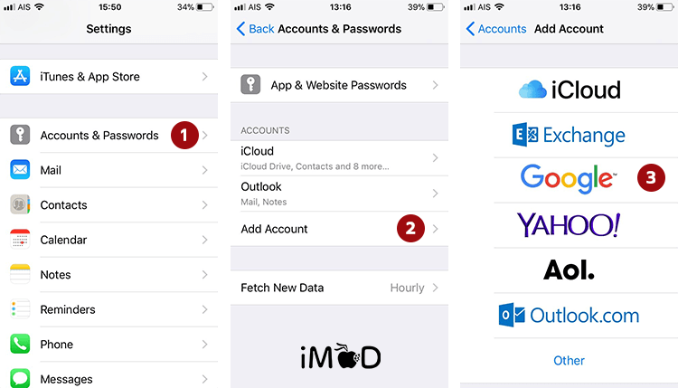How To Setting Add And Remove Mail In Ios 11 1