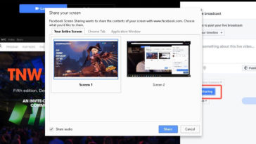 Facebook Web Live Share Screen Cover 1
