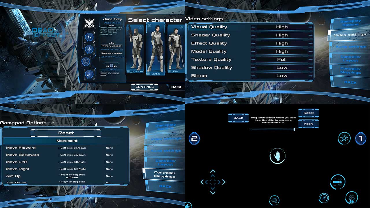 Game Deadeffect2 Setting