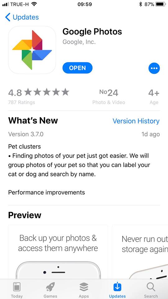 Google Photos App Pet 3