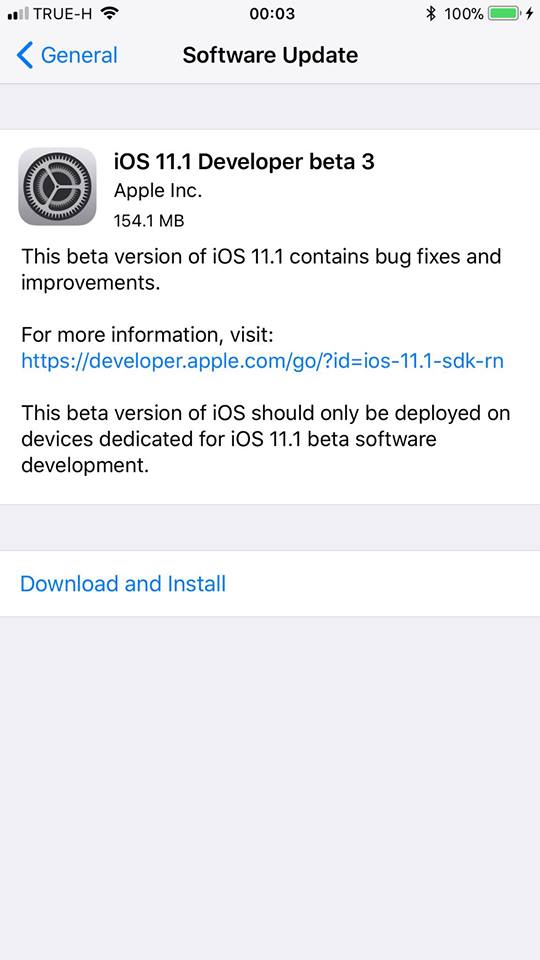 Apple phát hành iOS 11 Developer beta 2 Apple phát hành iOS 11 Developer beta 2