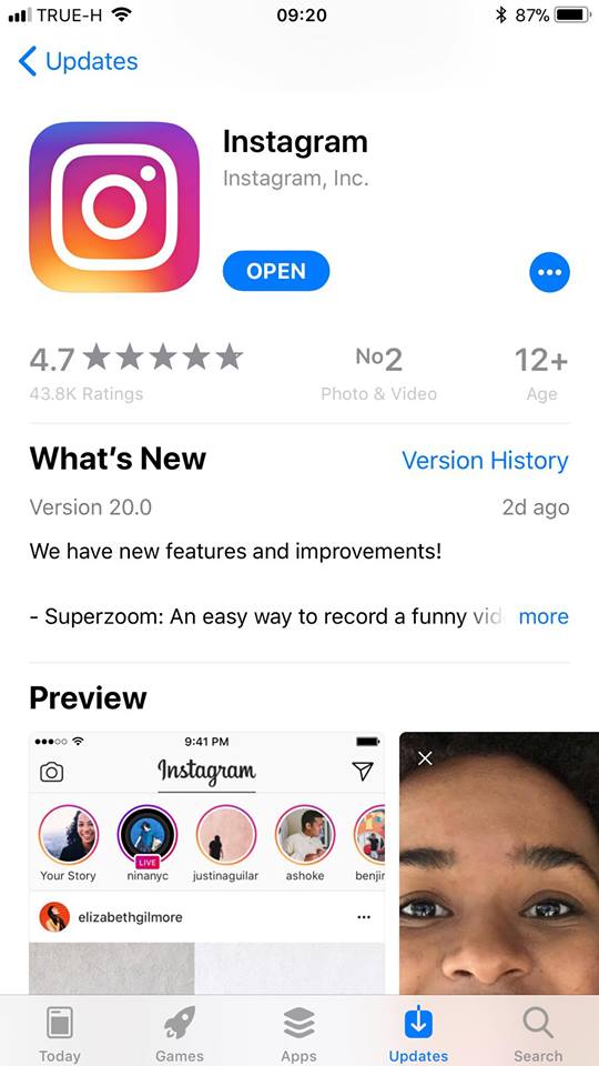 Instagram Ios