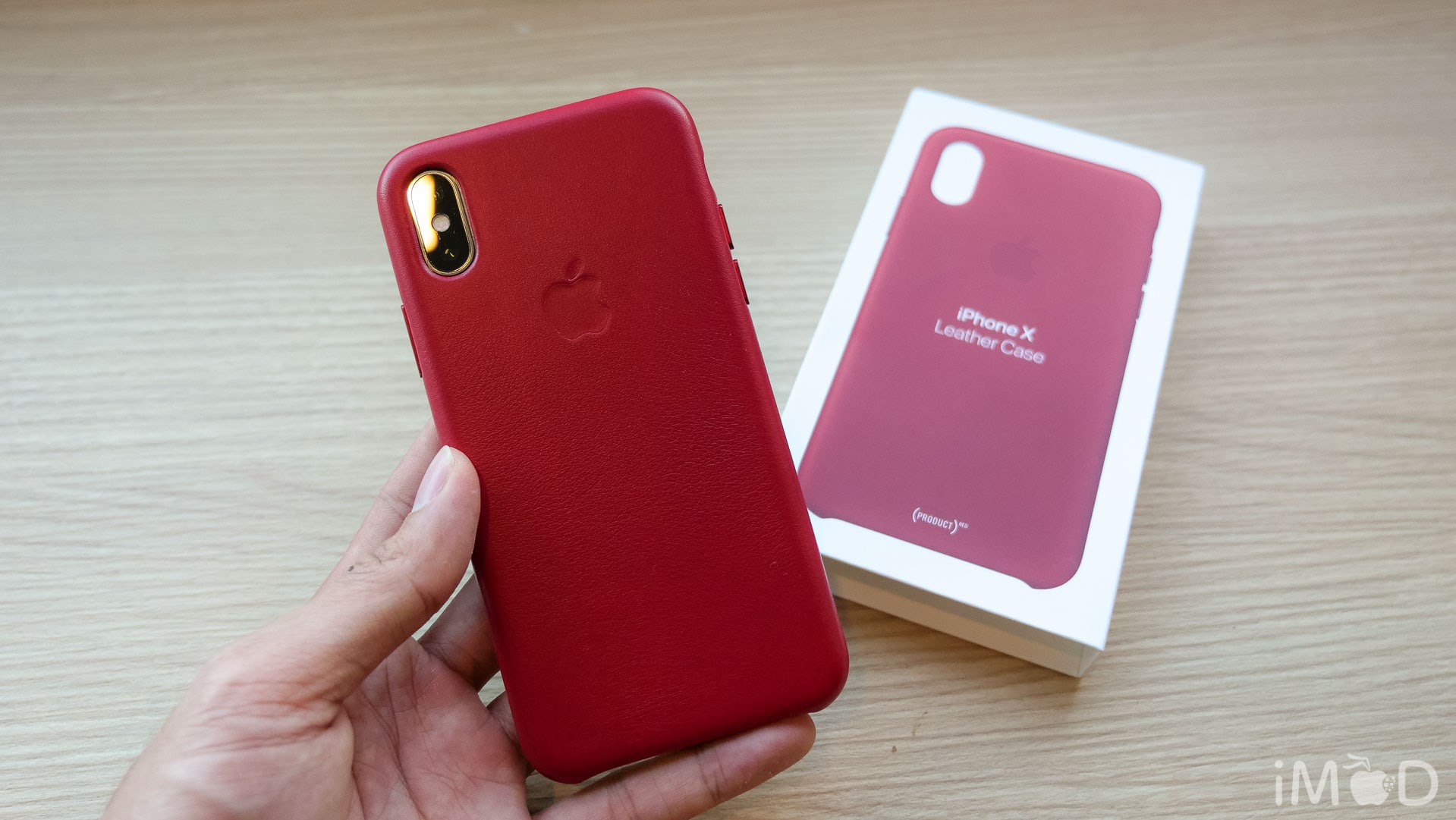 Iphone X Leather Case Product Red 6599