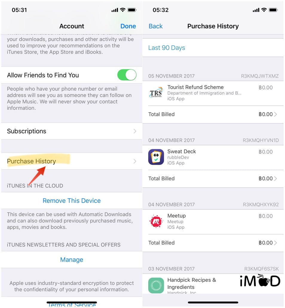 Ios Purchased History Ios 11 03