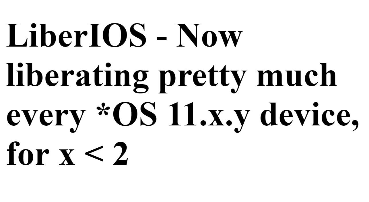 Liberios Ios 11 0 1 Jailbreak 1