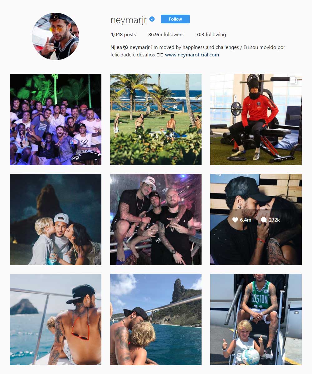 #10instagram Followers Neymarjr