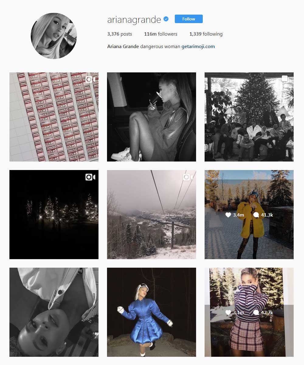 #3instagram Followers Arianagrande
