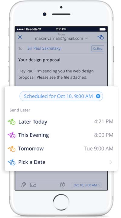 App Spark Content Scheduleemailswithsendlater