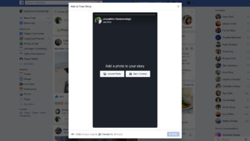 Facebook Stories Desktop Upload Cover