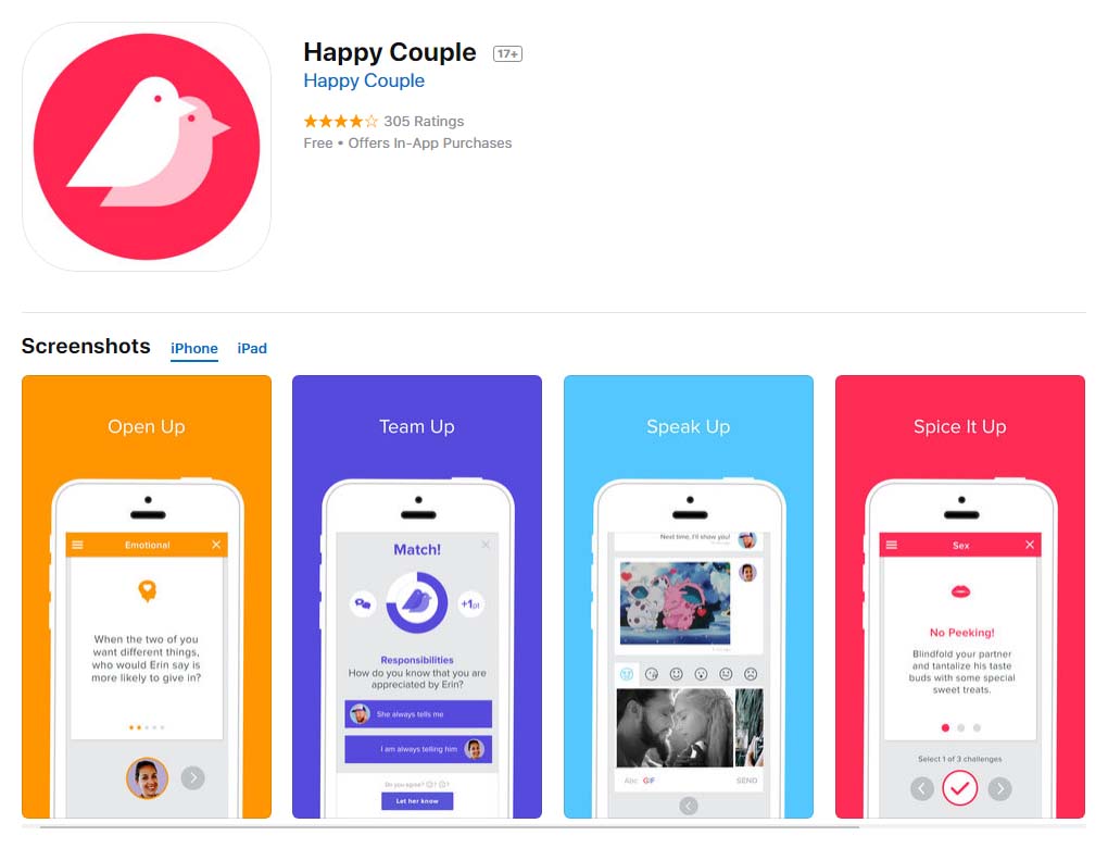 App Happycouple Content1
