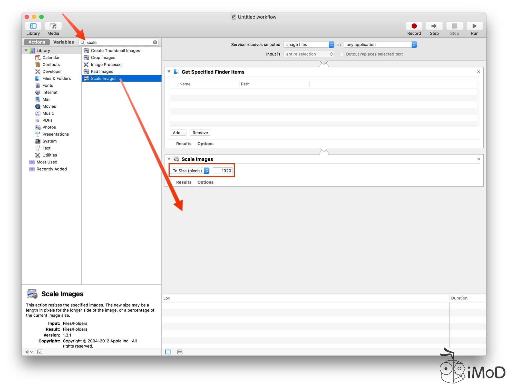 Automator Create New Service 03