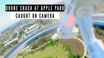 Drone Crash Spaceship Roof Apple Park
