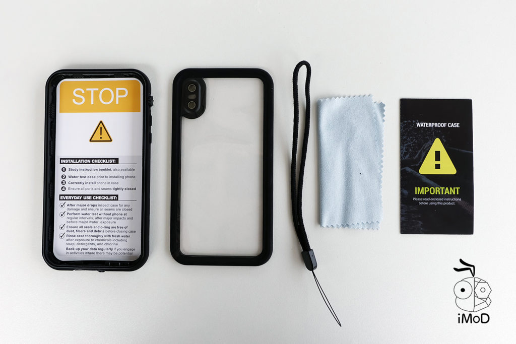 425 Degree Redpaper Waterproof Case For Iphone X 4