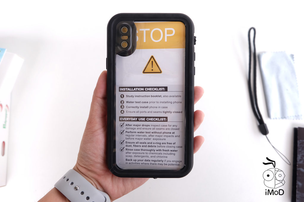 425 Degree Redpaper Waterproof Case For Iphone X 5