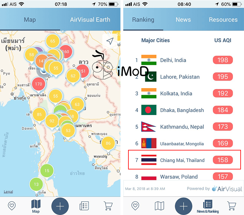 Airvisual Air Quality Forecast App Check Aqi 5