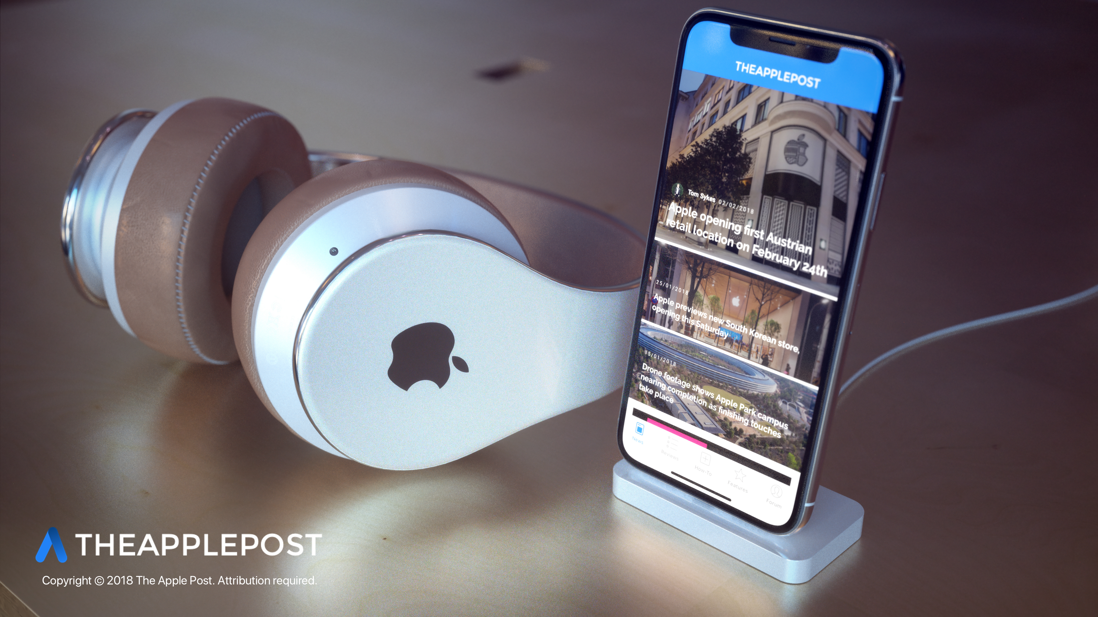 Apple Over Ear Headphone Concept Image 2