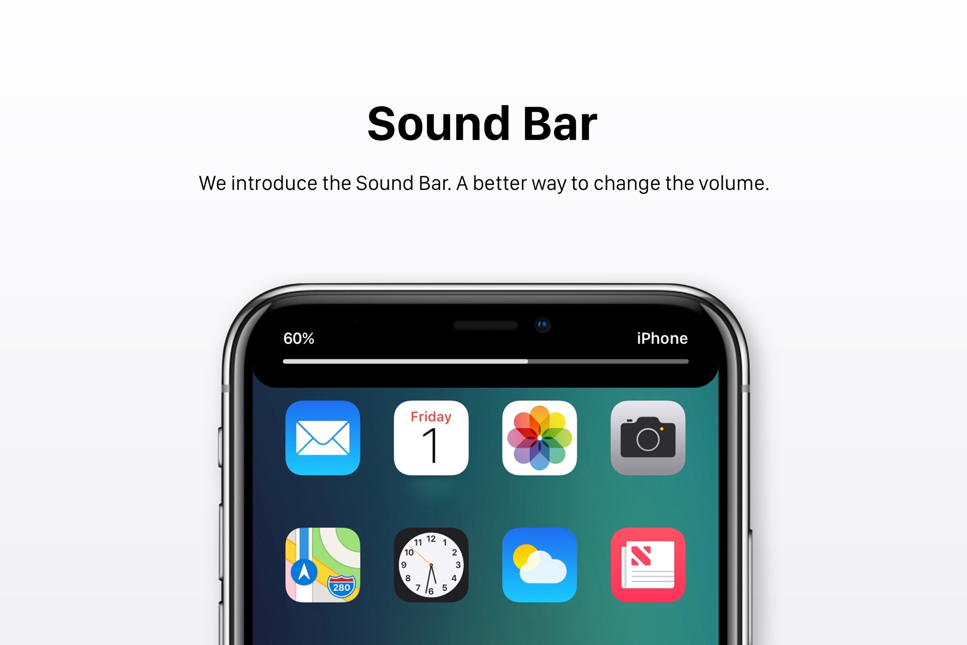 แนวคิด iOS 12 Sound Bar, App Bar, แบ่งหน้าจอ และอื่นๆ | techfeedthai