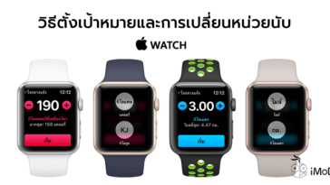 Set Target And Change Unit Workout On Apple Watch