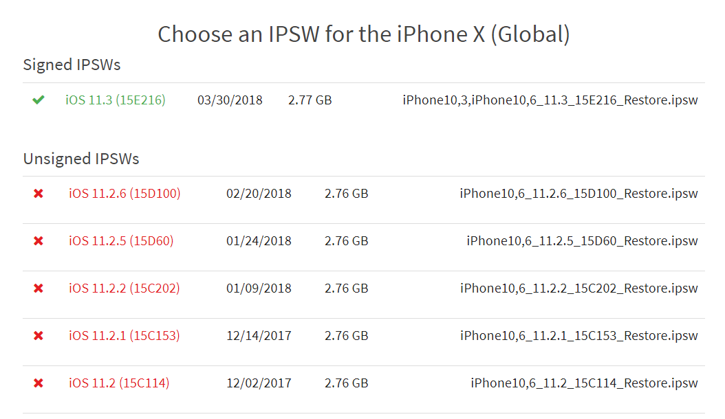 Apple Stop Signing Downgrade Ios 11 2 6 X 1