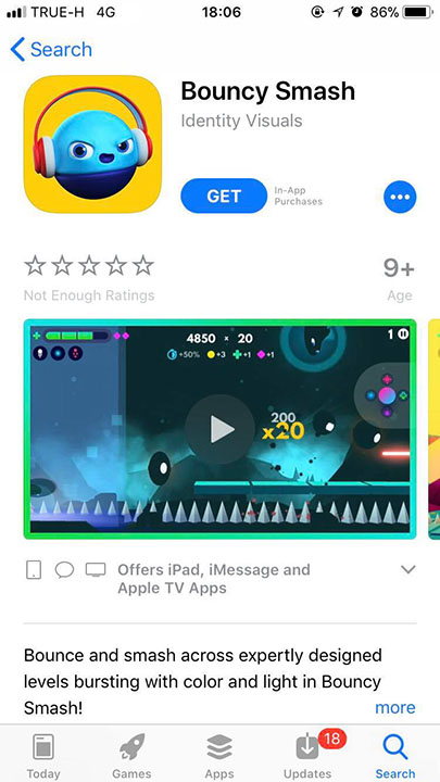 Game Bouncy Smash Footer