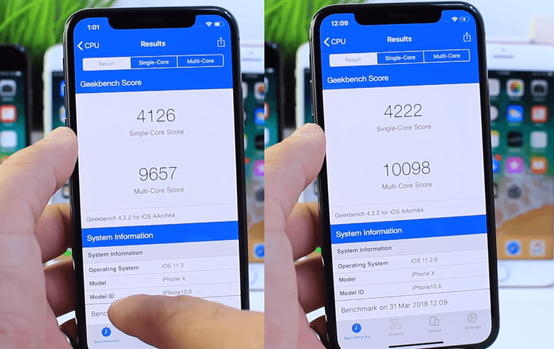 Ios 11 3 Compare With Ios 11 2 6 Performance 2