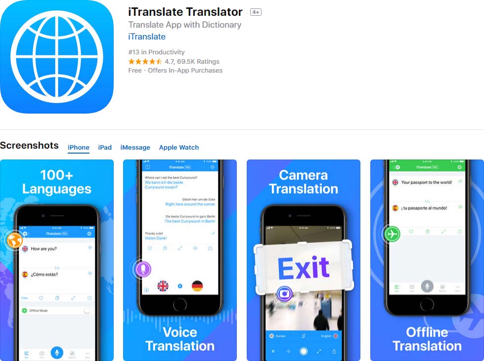 app itranslate