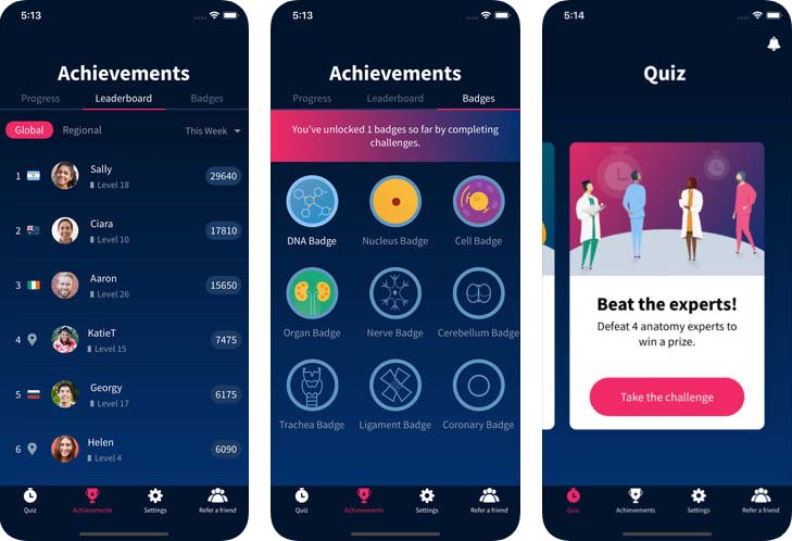 App Quiz Antomy Content3