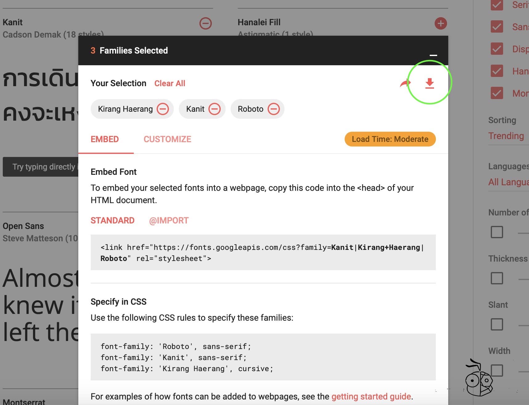 Google Font Download 03