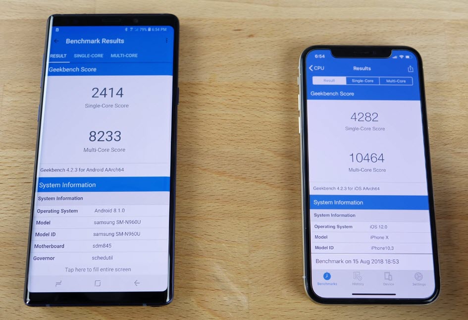 Iphone X And Galaxy Note 9 Speed Test 8