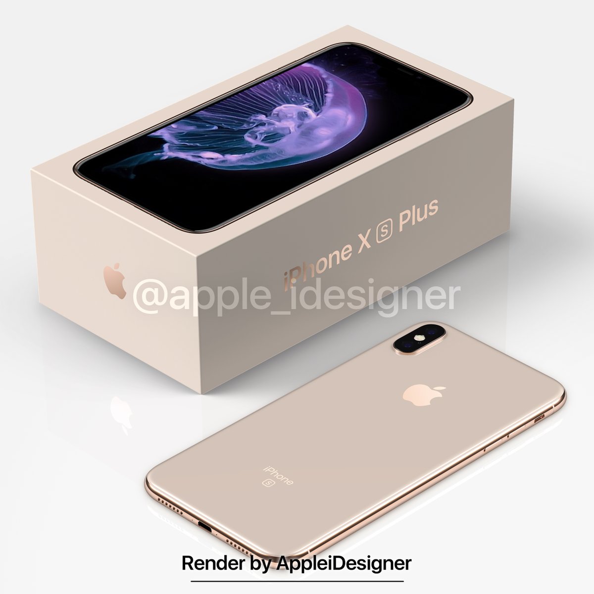 Iphone X Plus Render By Appleidesigner 1
