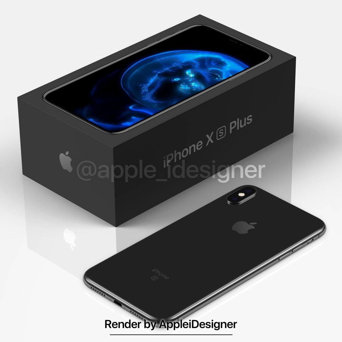 Iphone X Plus Render By Appleidesigner 2